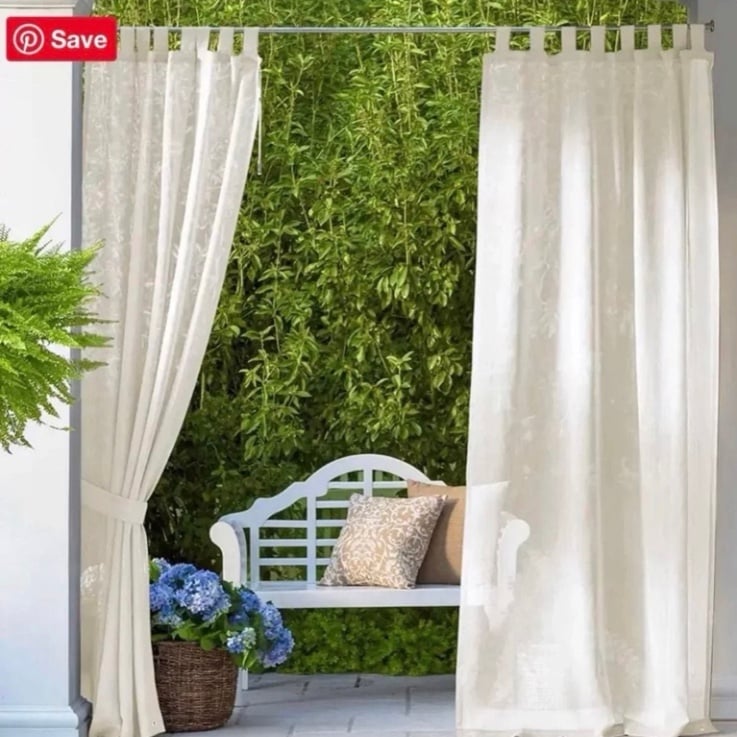 2 outdoor curtain panels plow&hearth