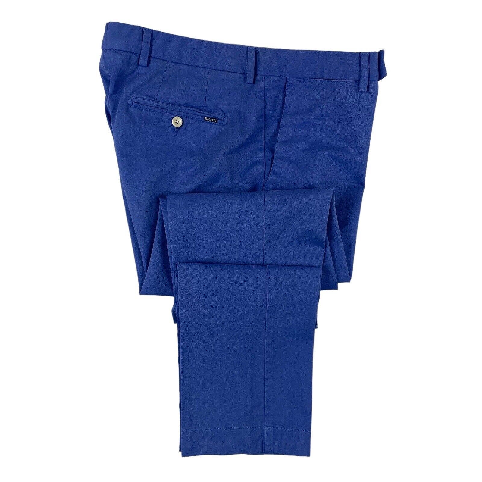 Hackett London Blue Cotton 5 Pocket Mens Pant Size 34x31 Excellent