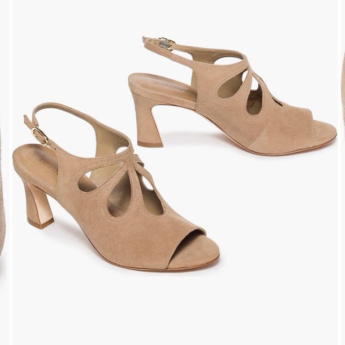 NWOB Bernardo Nili Suede Cut Out Sandal. MSRP 248