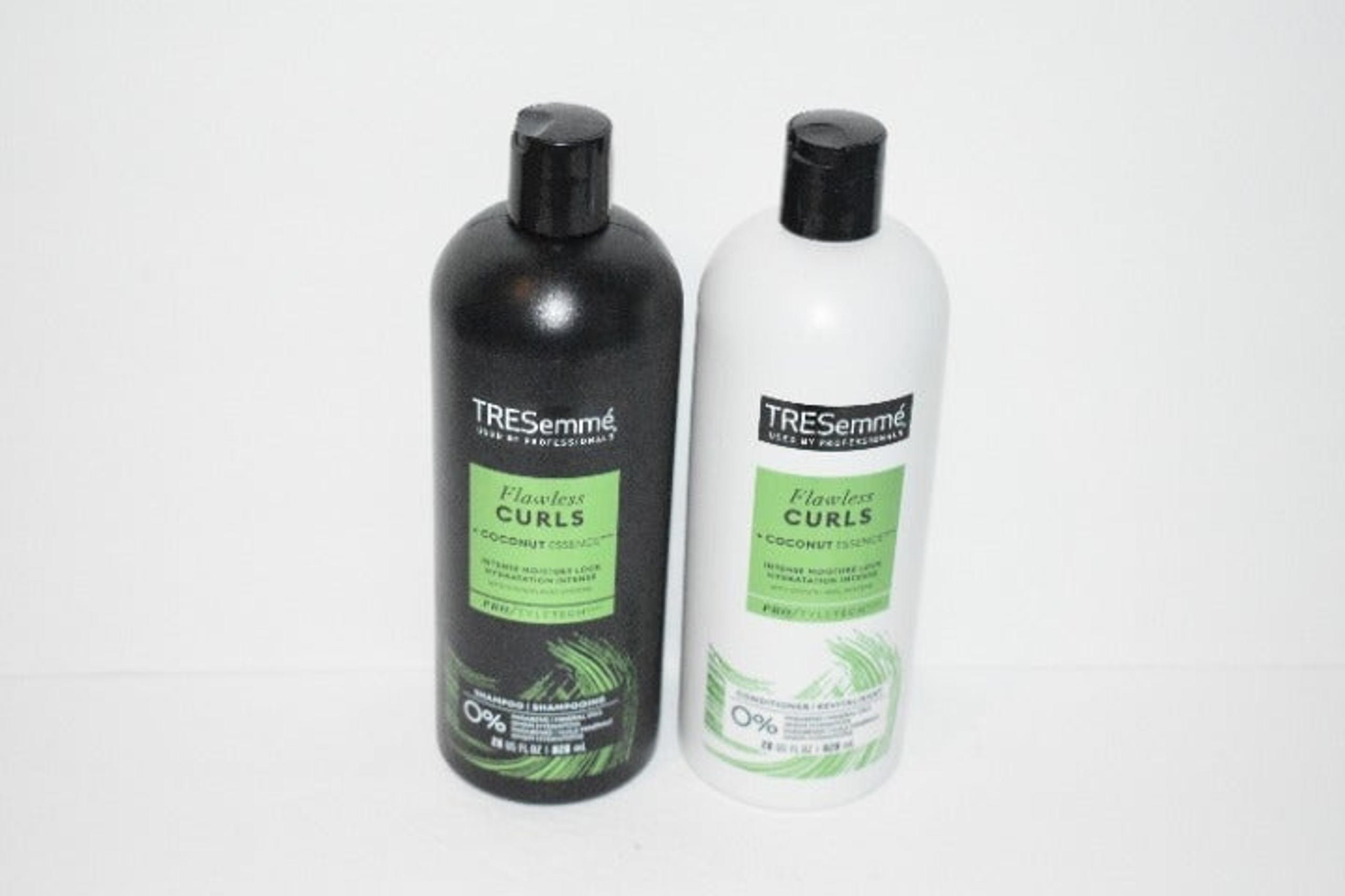 Lot of 2 TRESemme FLAWLESS CURLS with Coconut Oil 1 Shampoo & 1 Conditioner 28oz