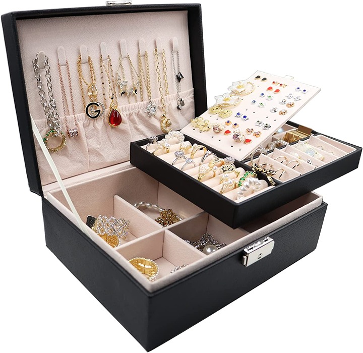 Jewelry Box Organizer for Women and Girls, Large Travel Jewellry