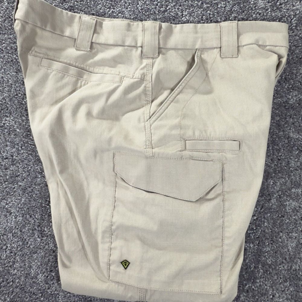 First Tactical Pants Men's 38x34 Beige Cargo Straight Ripstop V2 Double Knee
