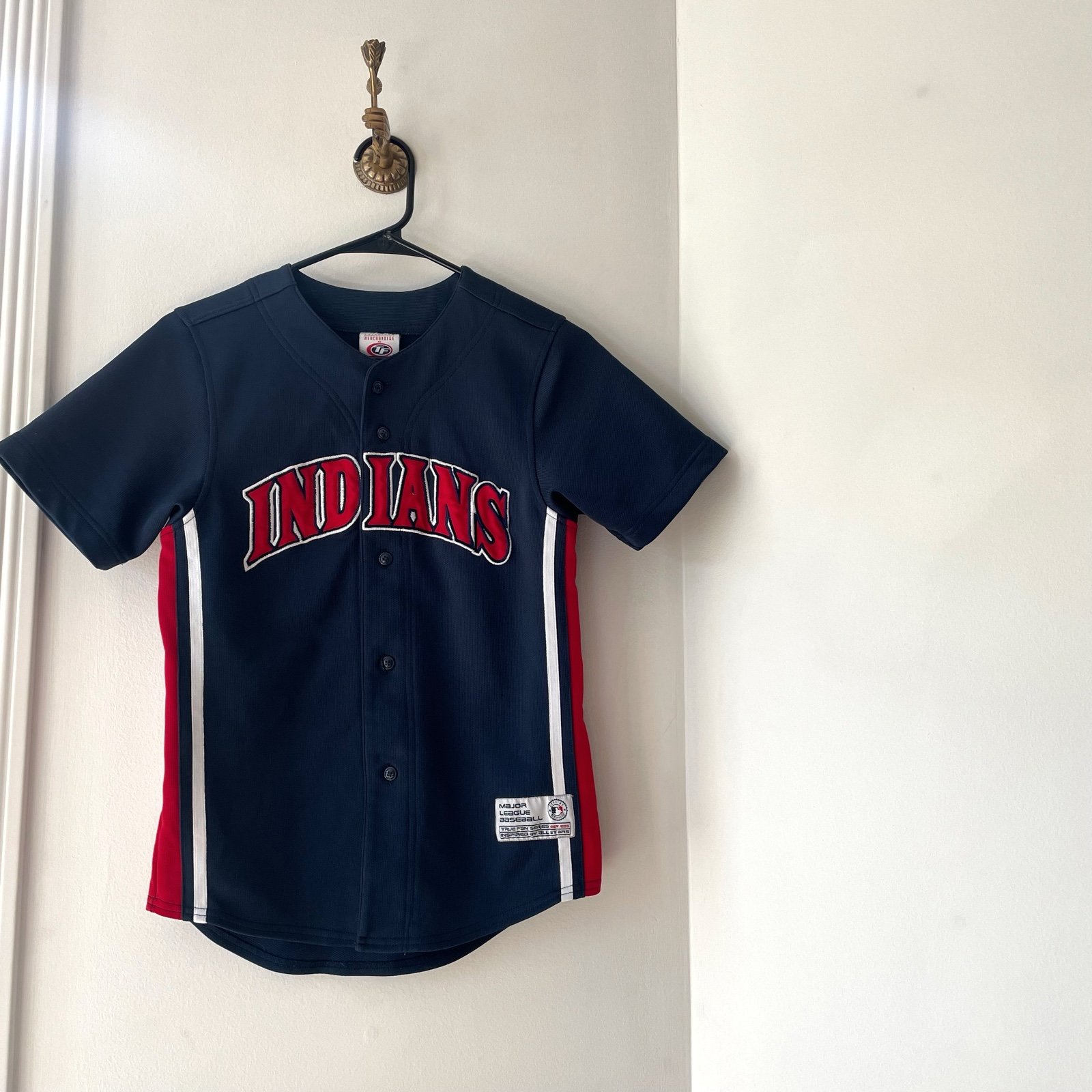Vintage True Fan Cleveland Indians Baseball Sizemore Kids Jersey 8/10