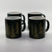 2015 Starbucks 12oz Green Christmas Tree Mugs – Set of 4, Pristine Condition!