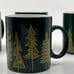 2015 Starbucks 12oz Green Christmas Tree Mugs – Set of 4, Pristine Condition!