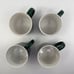 2015 Starbucks 12oz Green Christmas Tree Mugs – Set of 4, Pristine Condition!