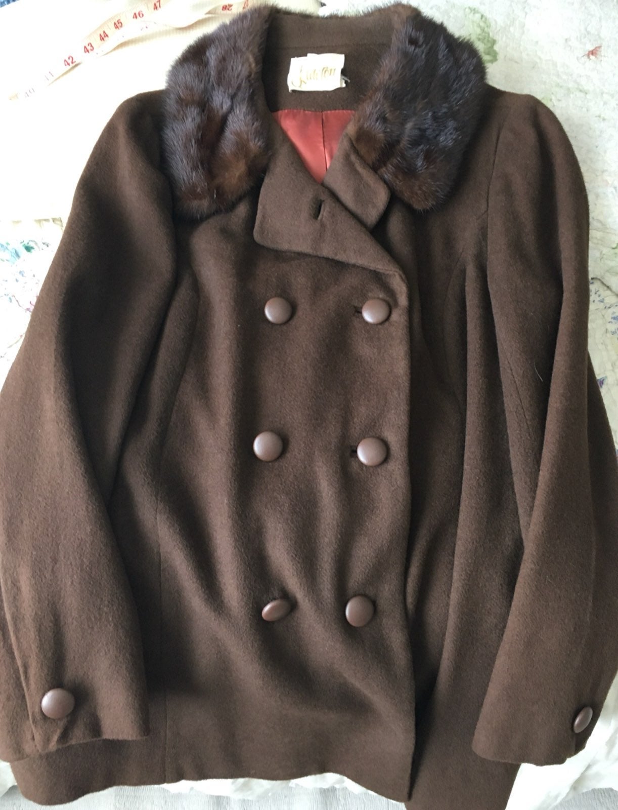 Original LAWSON Mink/Camel/Leather Coat