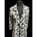 nwt black and white floral print Adore open front duster size medium polyester s