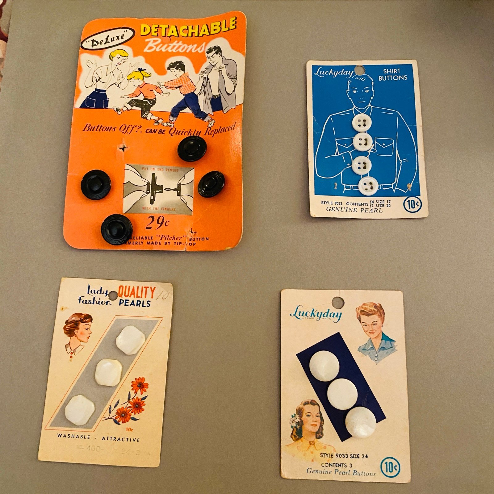 vintage button Lot