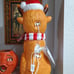 24 Highlander Cow Blow Mold Christmas Santa NEW