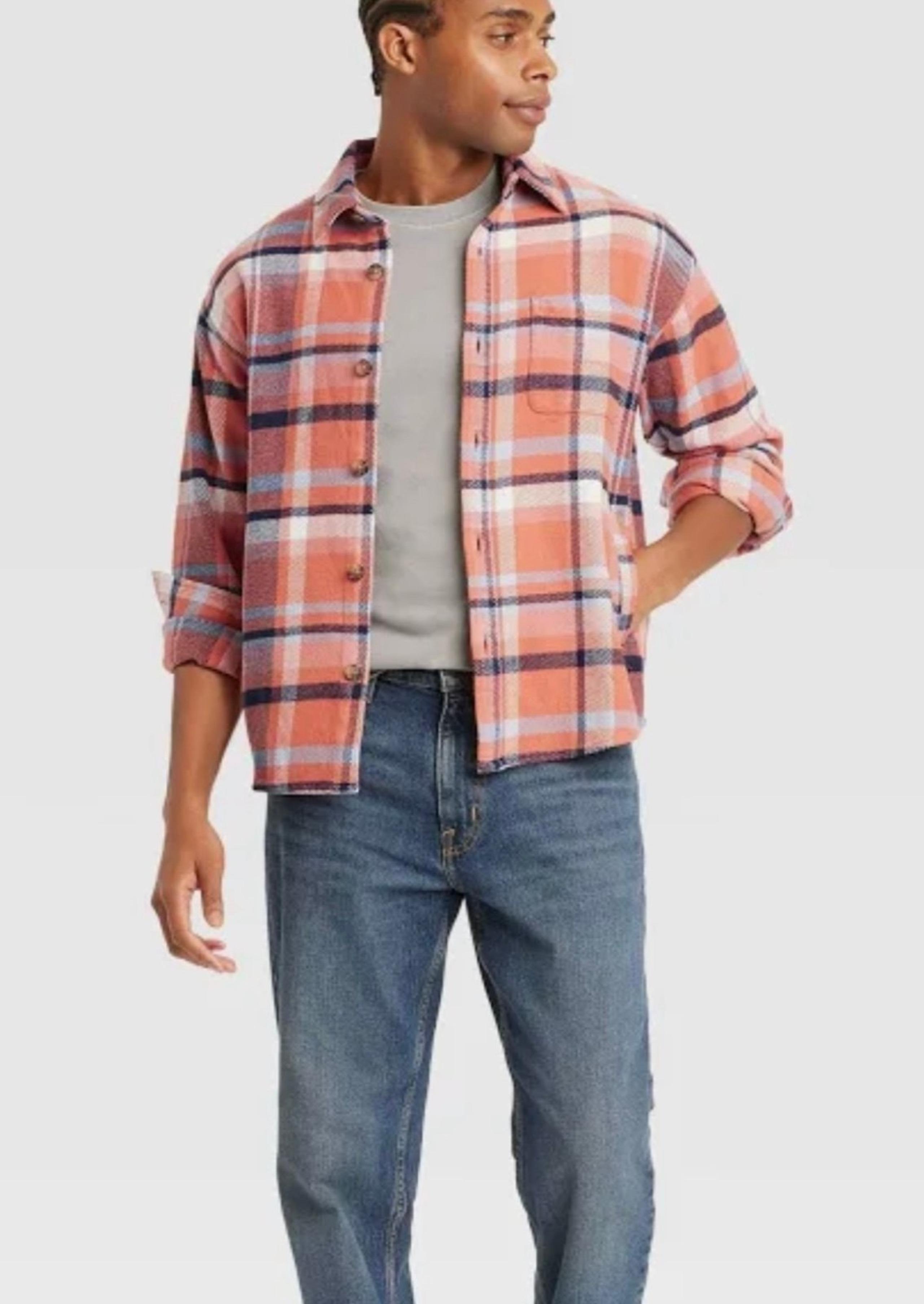 Goodfellow & Co Men's Heavyweight Long Sleeve Button-Down Flannel Shirt XL New!