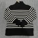 j.crew cotton turtleneck sweater in stripe | free shipping
