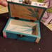 Custom hand painted wooden lock boxes/cremation boxes
