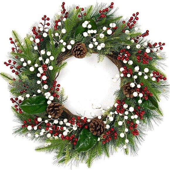 NEW 32 Pack Christmas Tree Decorations, Artificial Red Berry Stems 6.5inch