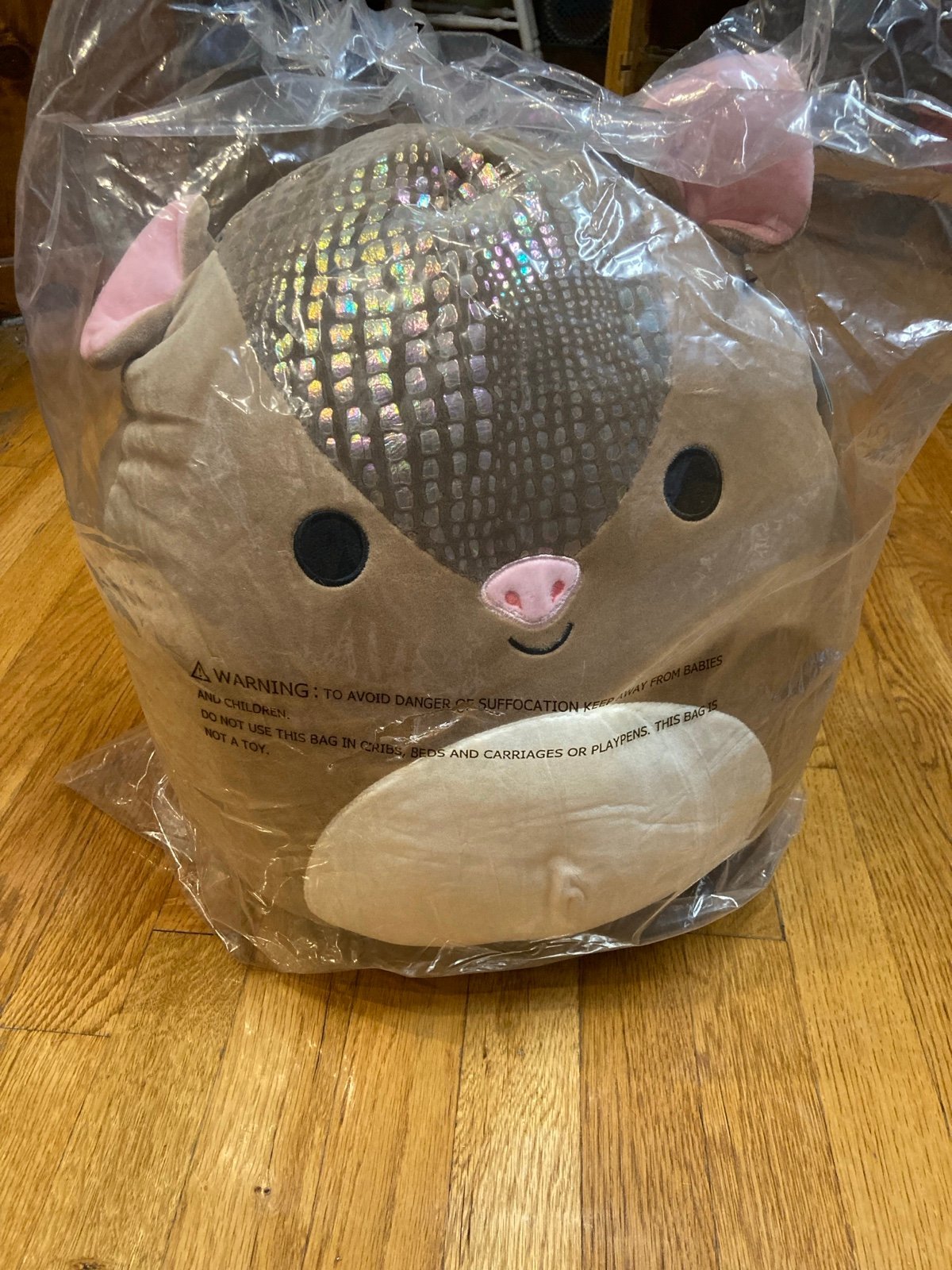BAM Exclusive 16 Inch Squishmallow Thompson the Armadillo - New In Bag! NWT