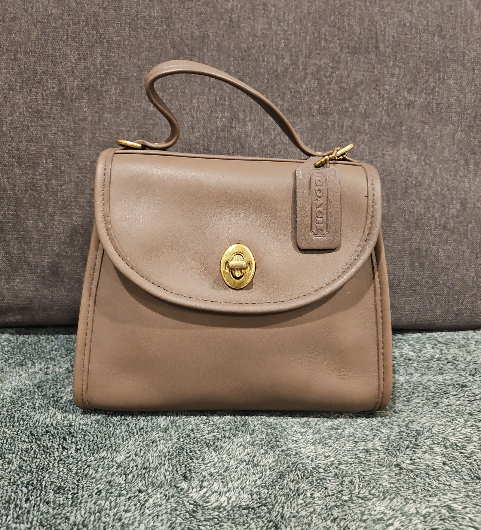 Taupe Vintage Coach Regina Bag #9983 - Etsy