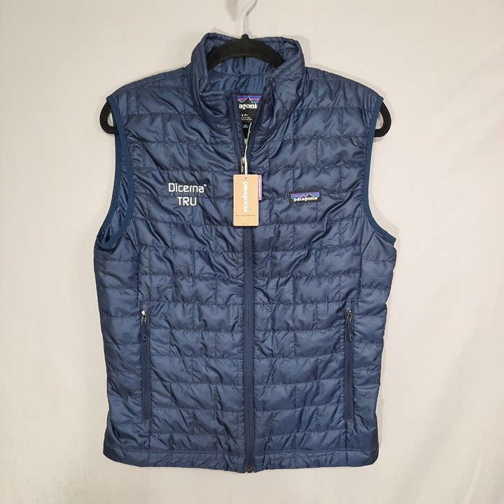 Patagonia Nano Puff Vest Mens Small Navy Blue Insulated Full Zip Outdoor NEW
