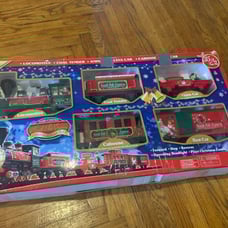 North Pole Express Christmas Train Set in Original Box Vintage 2009