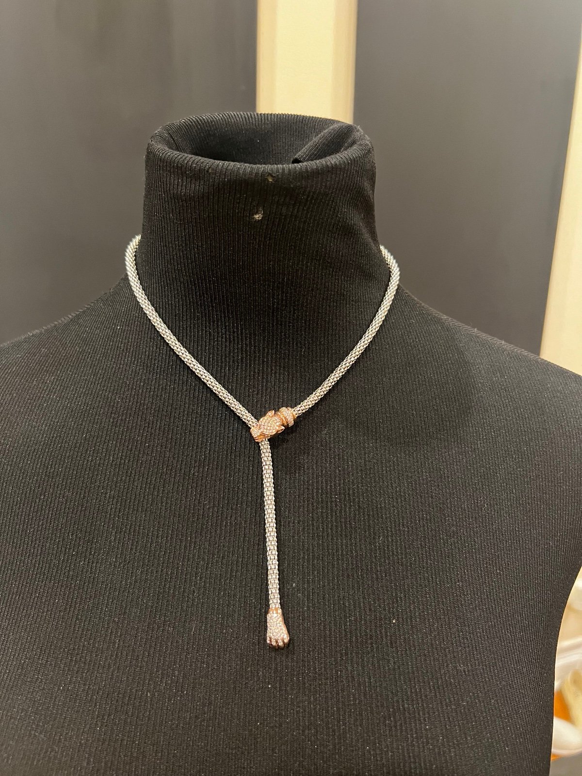 Dyadema 925 Adjustable Panther Necklace