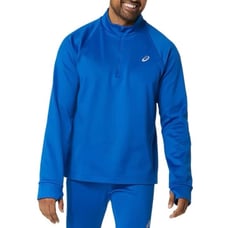 ASICS Men's BLUE THERMOPOLIS QUARTER ZIP Apparel 2011C021 SIZE Large