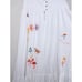 345 NWT Mother Love Story Embroidered Maxi Dress L Cotton Gauze Sundress