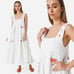345 NWT Mother Love Story Embroidered Maxi Dress L Cotton Gauze Sundress