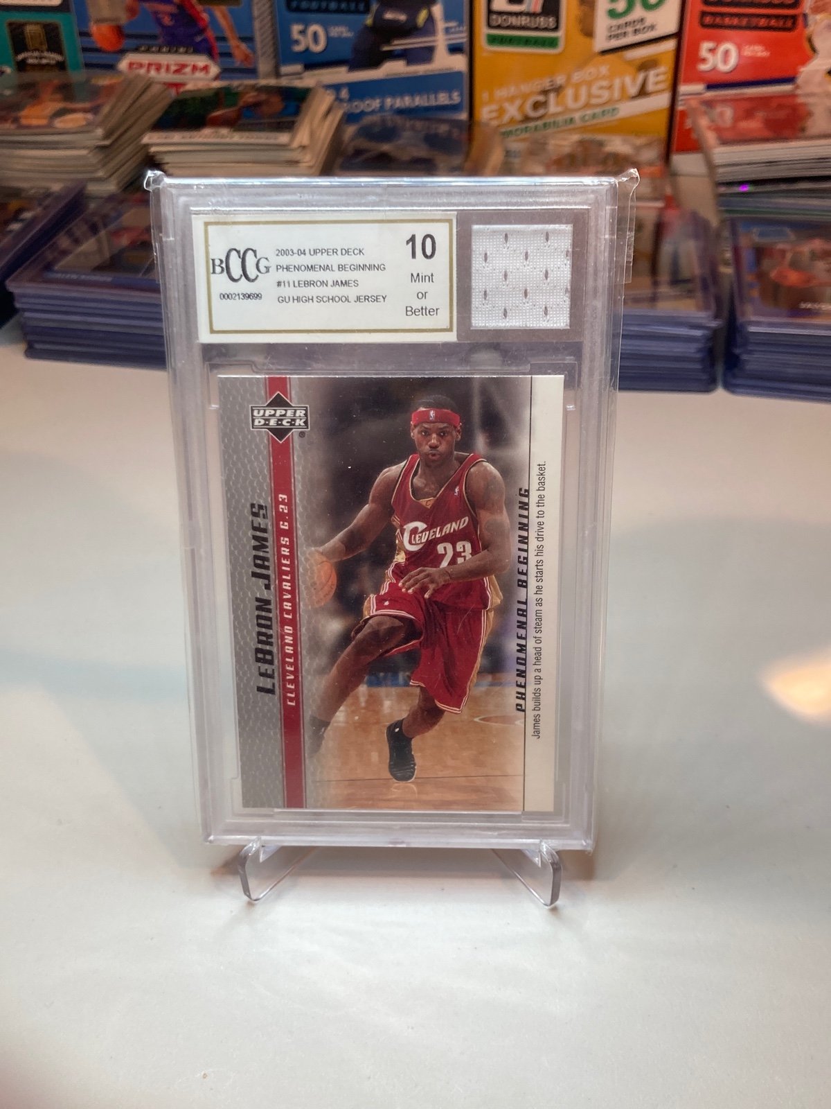 LEBRON JAMES GAME USED HIGH SCHOOL JERSEY *ROOKIE*