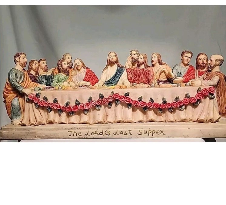 3-d sculpted The Last Supper Jesus & Desciples Holy family Statue replica 13