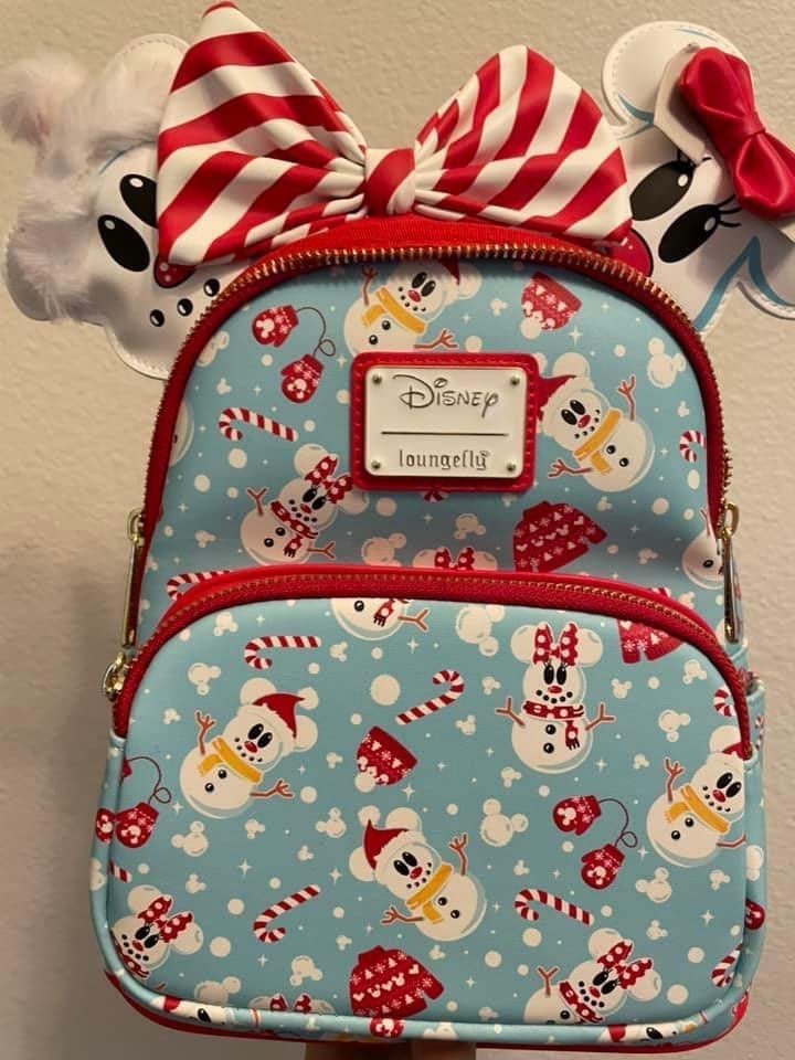Disney loungefly mickey and minnie mini backpack with ears