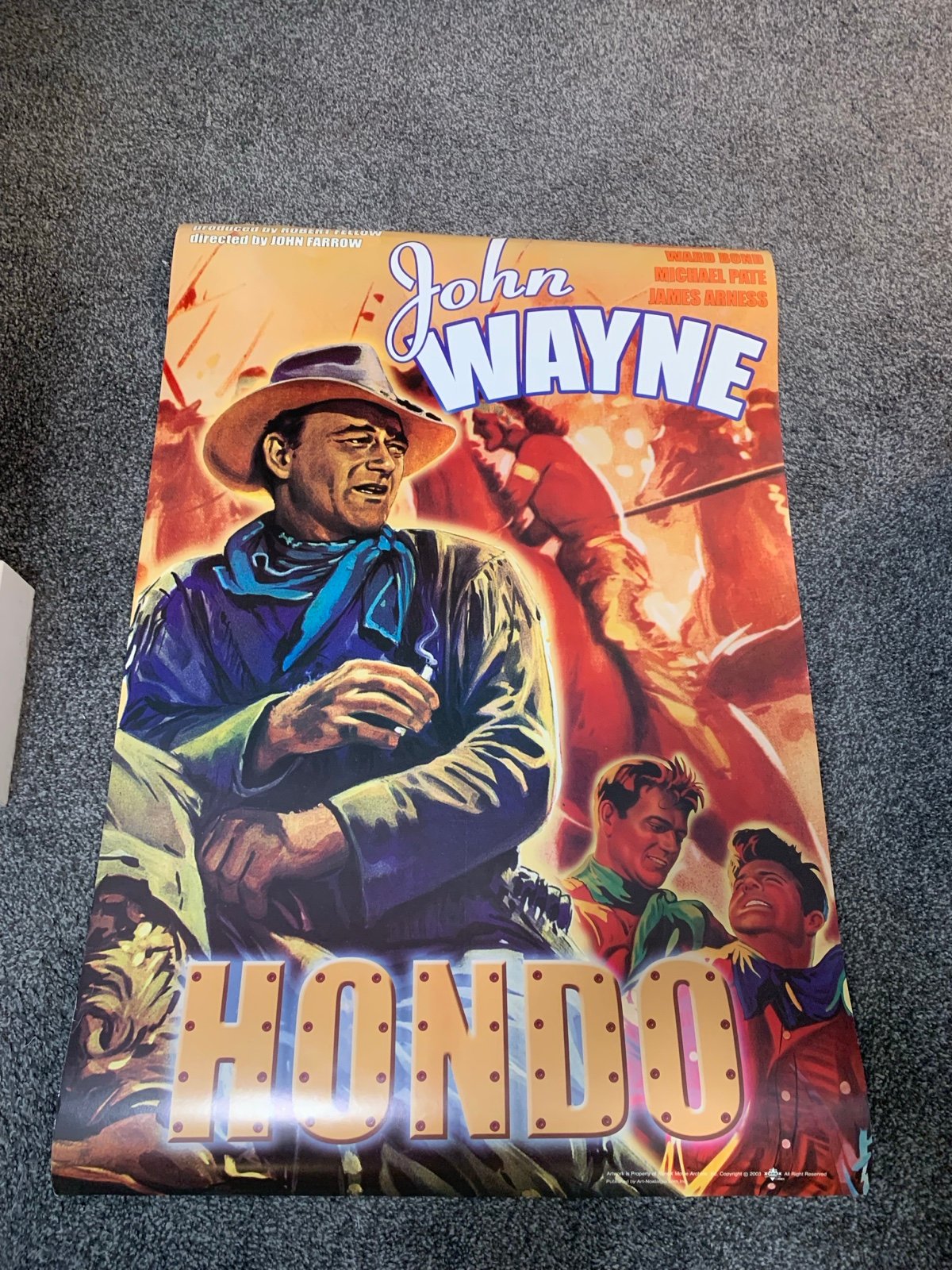 John Wayne Hondo Movie Poster 36x24 James Arness Geraldine Page 2003