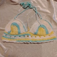 Handmade crochet festival top