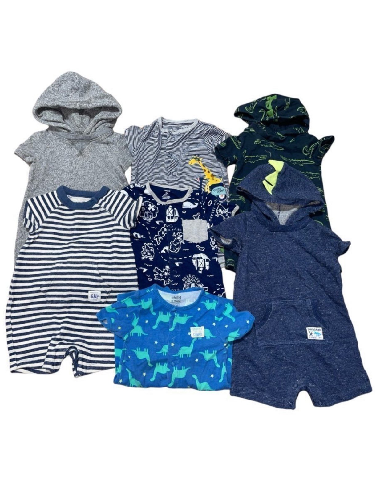 Toddler Boy Short Romper Bundle