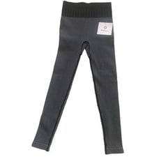 Whisper Womens High Waisted Ribbed Seamless 7/8 Compression Leggings NWT Small