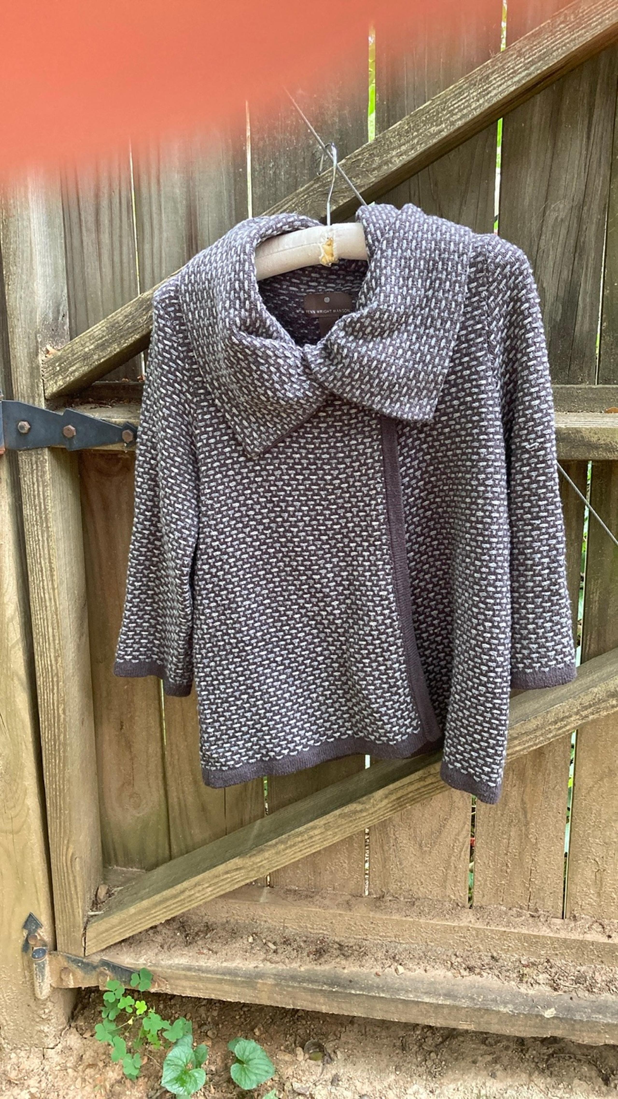 Fenn Wright Manson grey basket weave cardigan