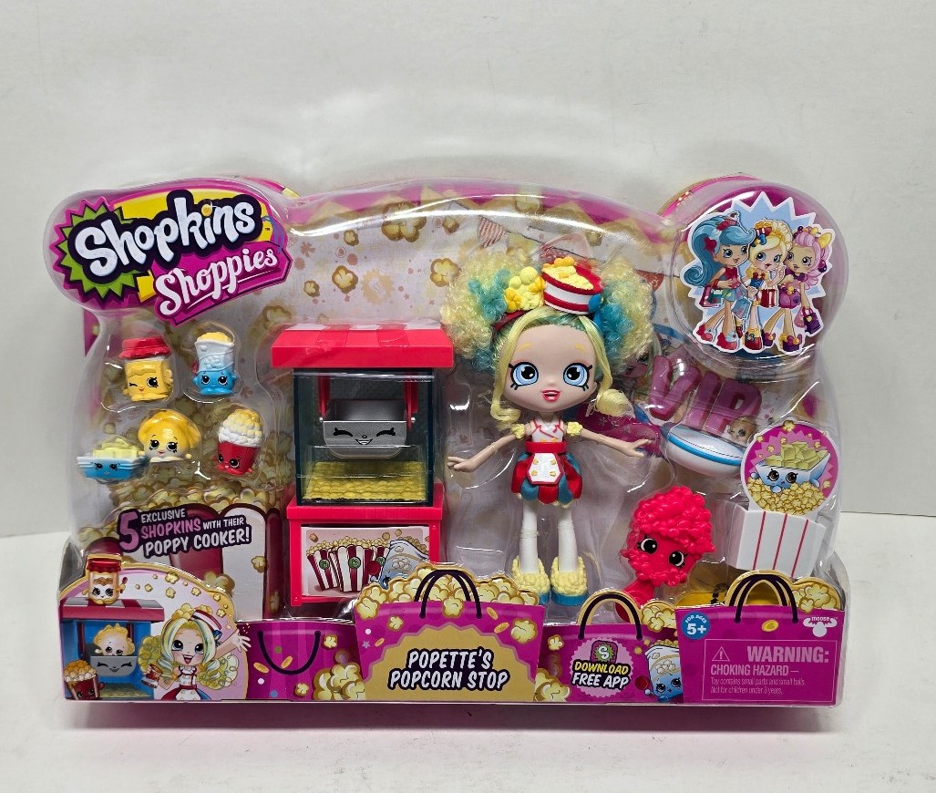 Shopkins Shoppies Popett's Popcorn Stop 5 Exclusive Shopkins