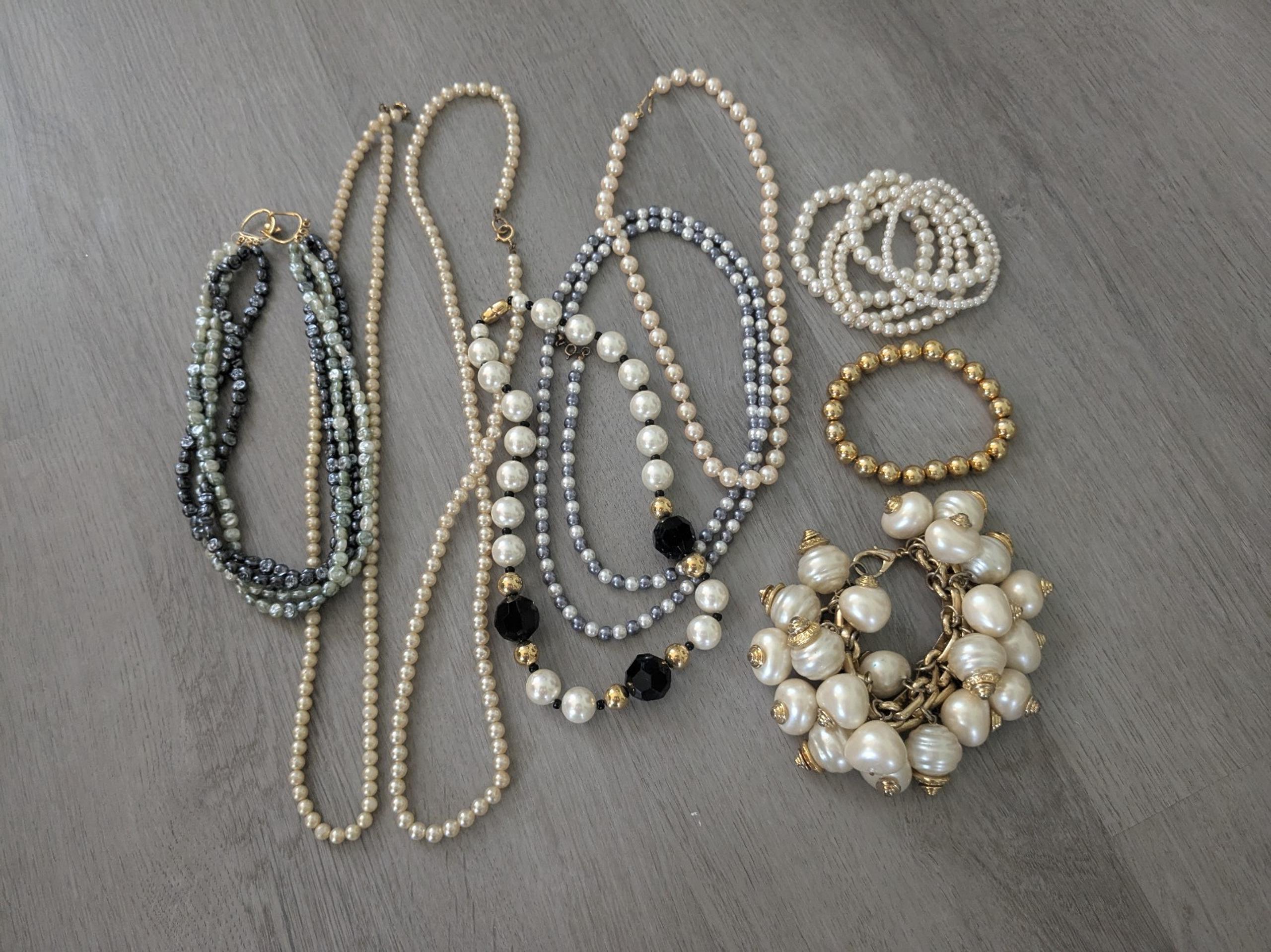 Vintage Pearl Gold Tone Blues Lot