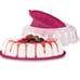 Tupperware Jel-Ring Jello Dessert Serving Mold in Burgundy