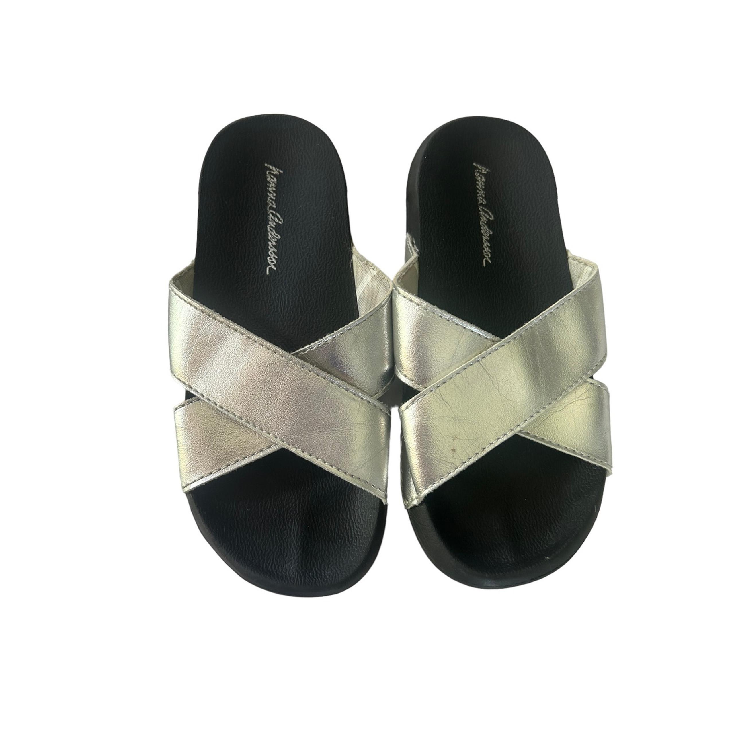Hanna Andersson silver sandals size 11/12