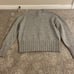 Gray Turtleneck Sweater with back Keyhole Detail