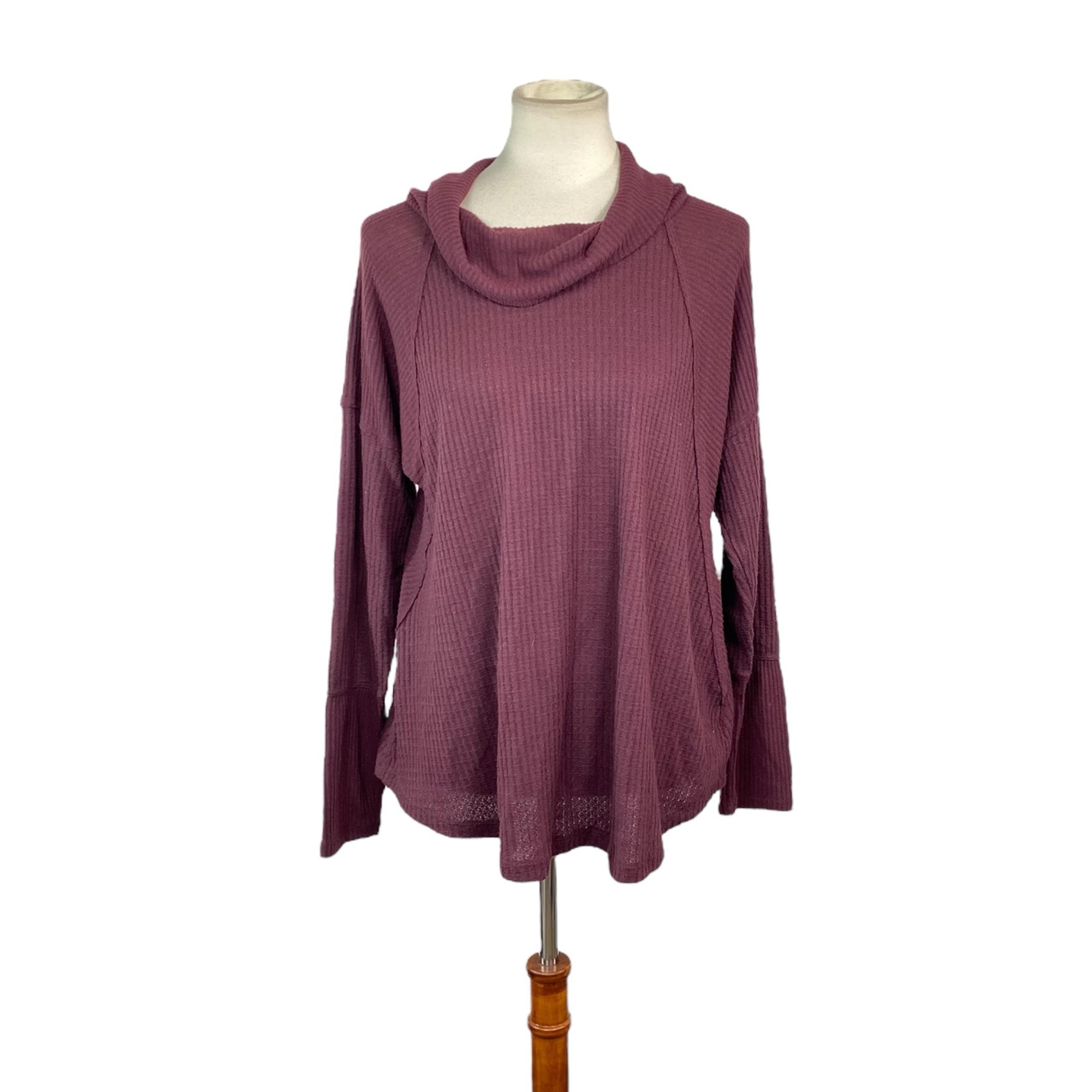 Woman’s Maurices lightweight soft waffle knit cowl neck sweater size L