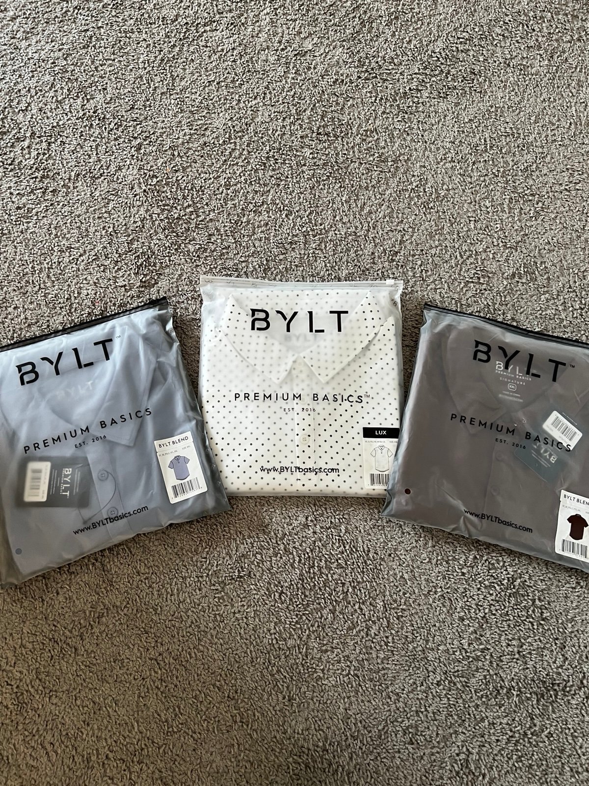 Bylt Basics - Lux Short Sleeve Polos