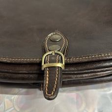 Sanya Firenze Italian Leather Bag. 26 “ Strap Drop. New without Tag. Brown.
