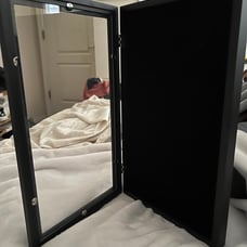 Encased arcylic pin board frame