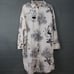 Farm Rio Dress Womens Small Midi Shirt Dress Hawaiian Collared Long Sleeve Linen