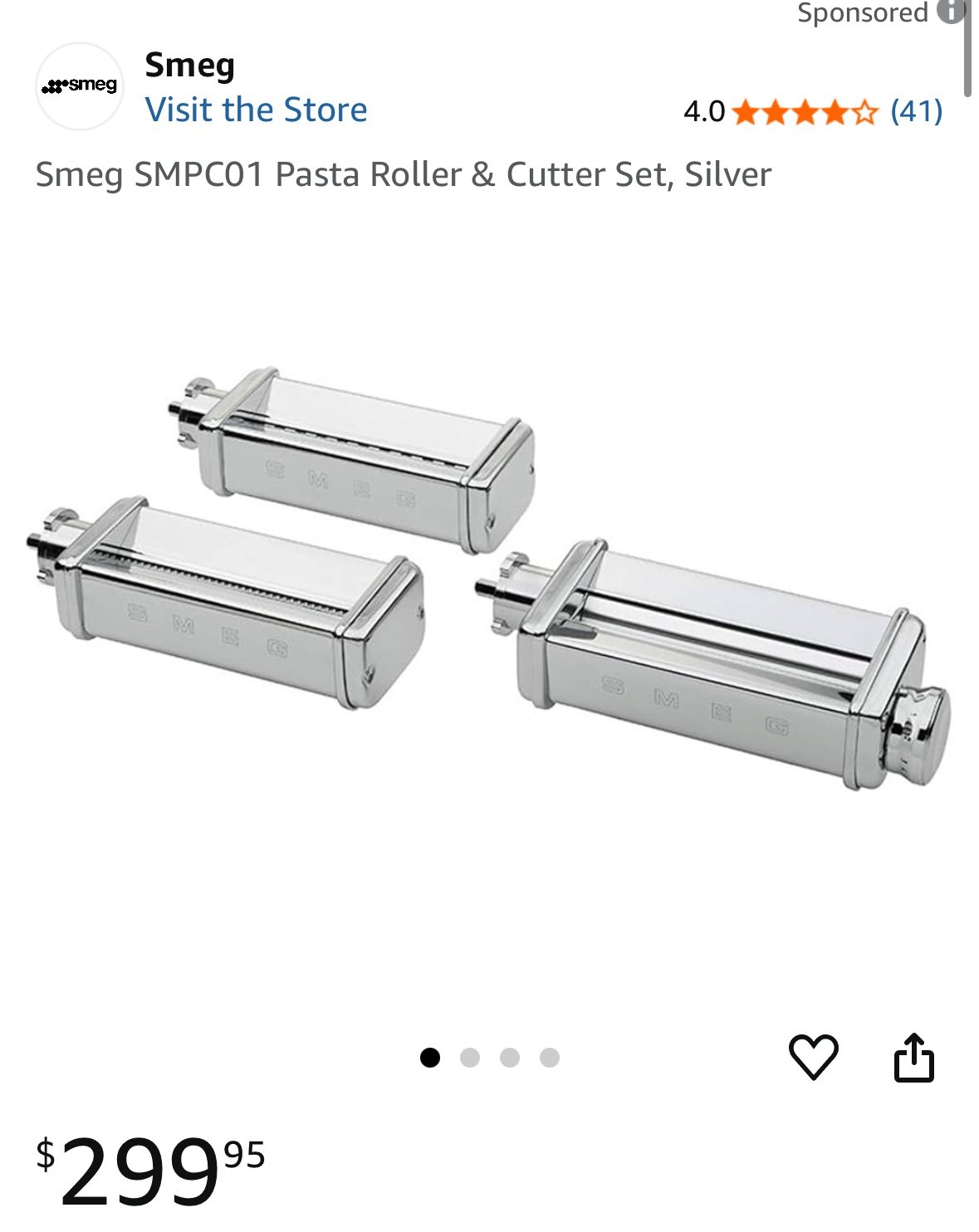 Smeg Pasta Maker Rollers