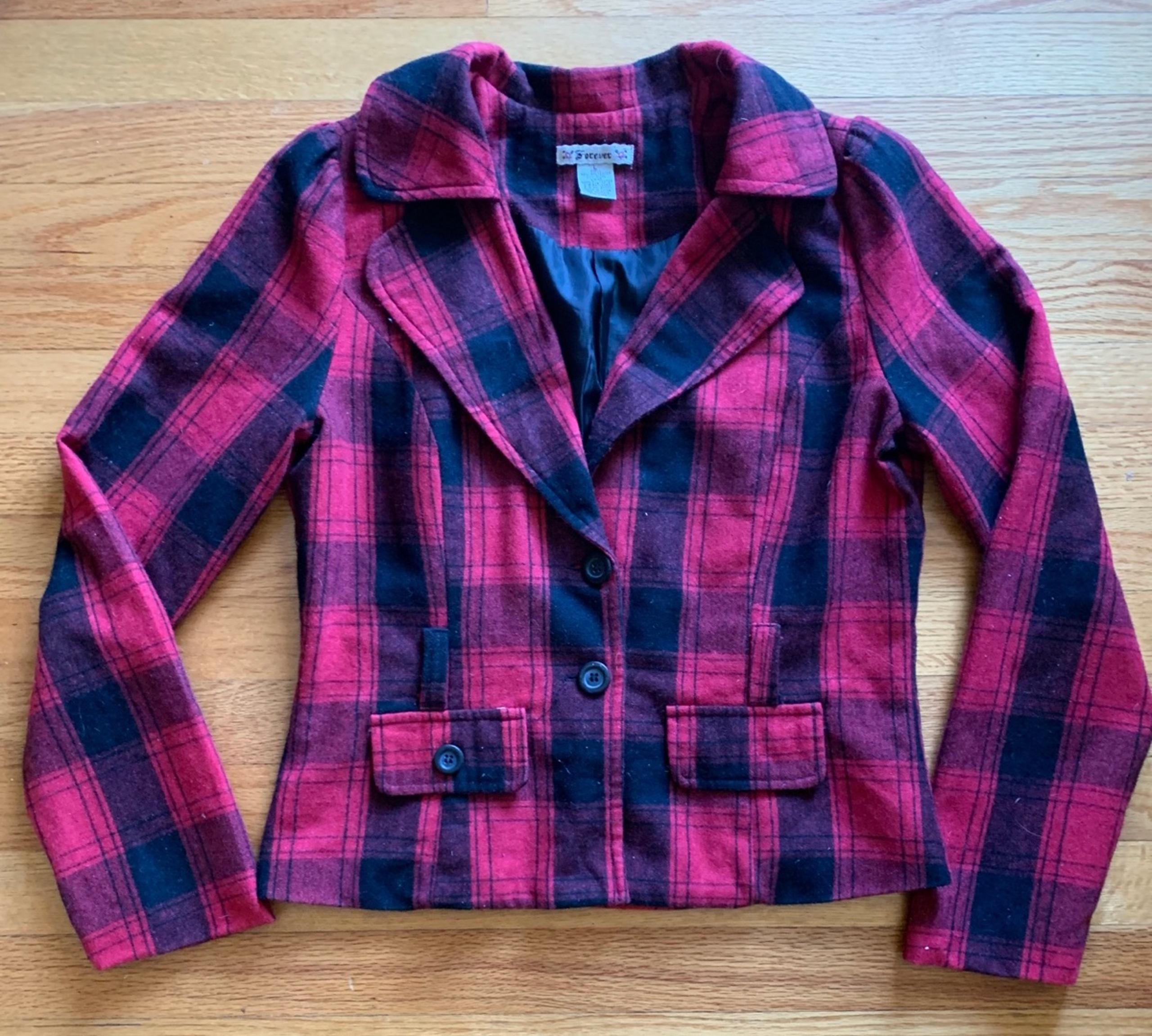 Classic Buffalo Plaid Jacket/Blazer - FOREVER 21
