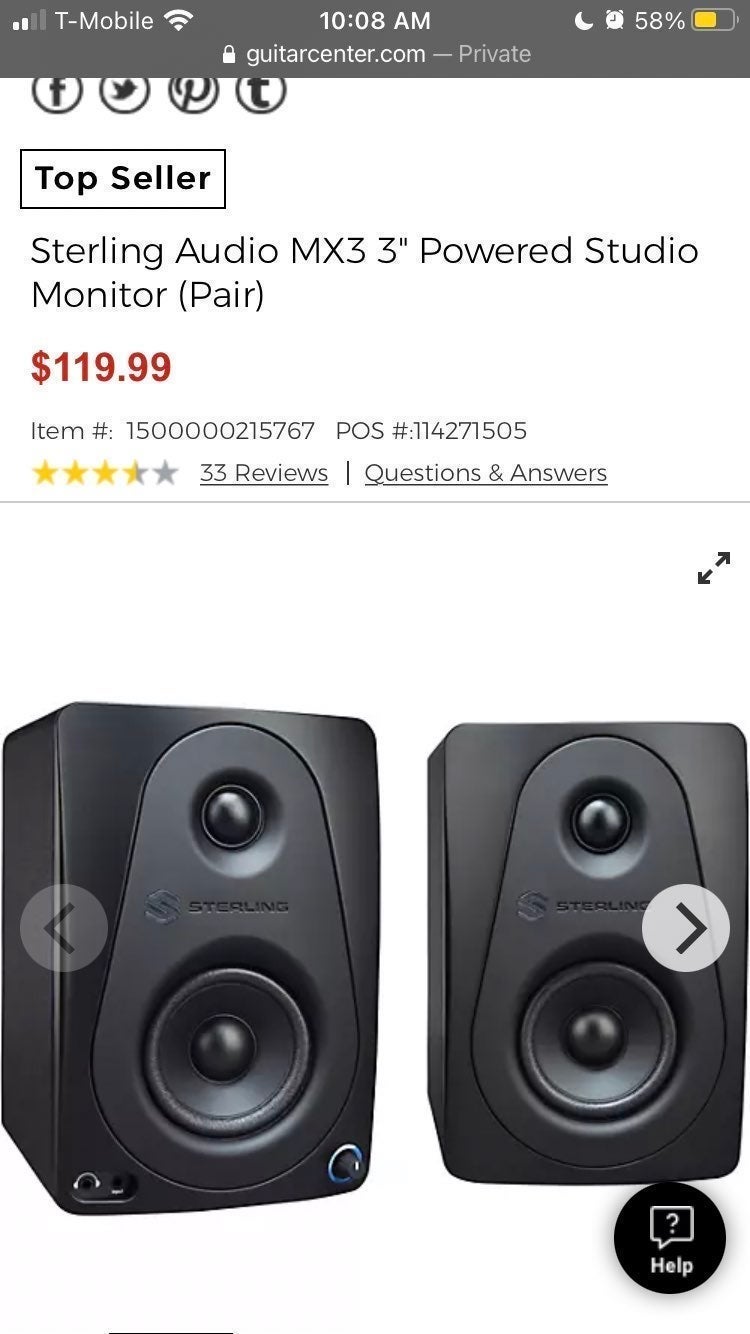 studio monitors MX3