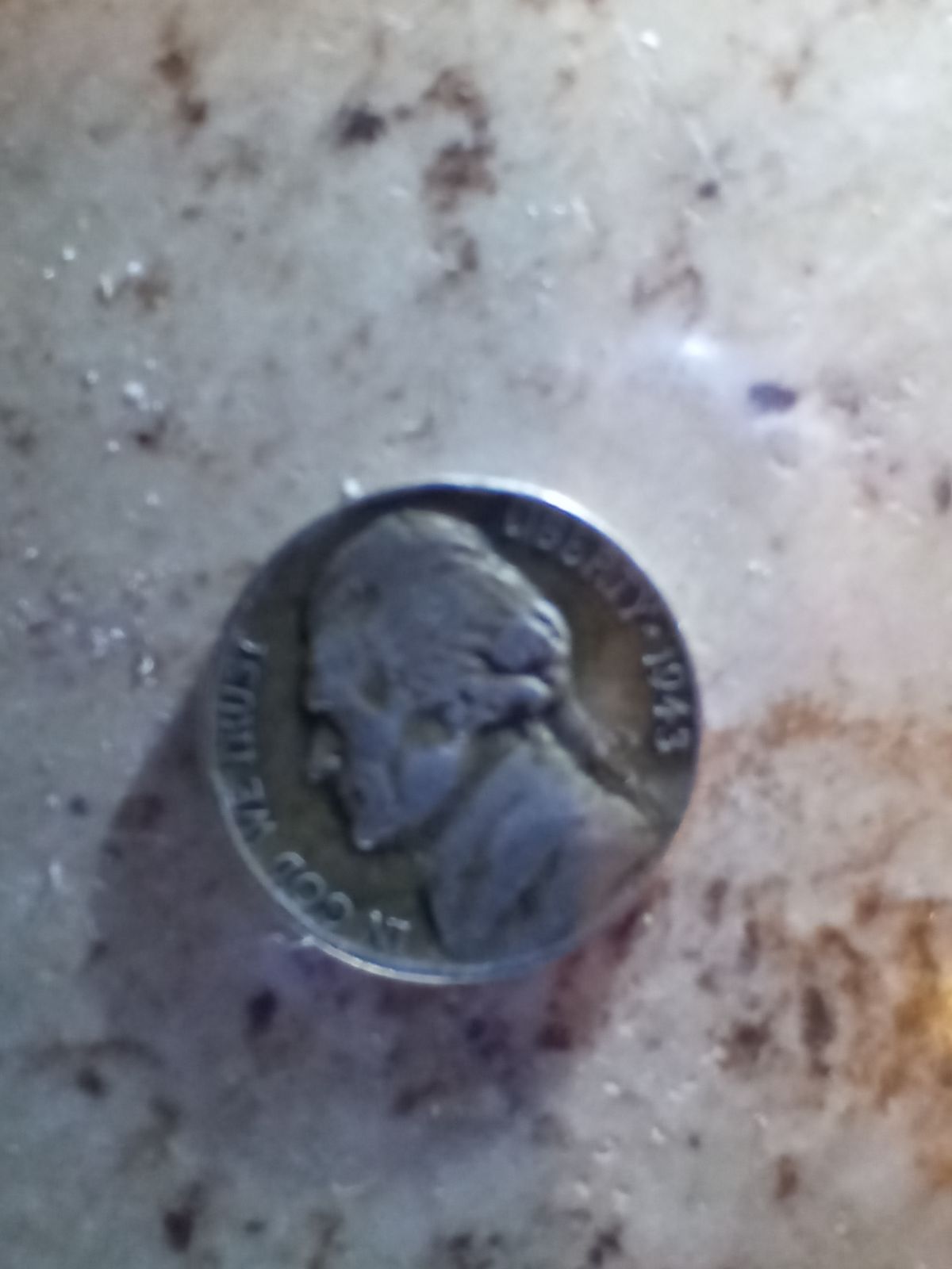 1943 u.s.nickle P ment mark silver and c