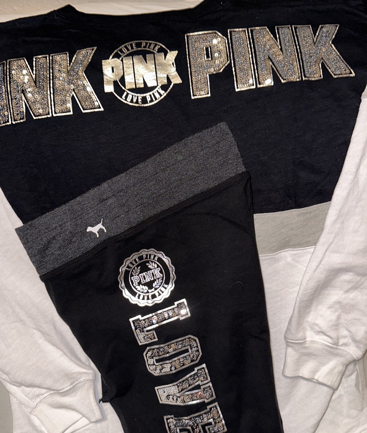 Pink S/M bling baby listing