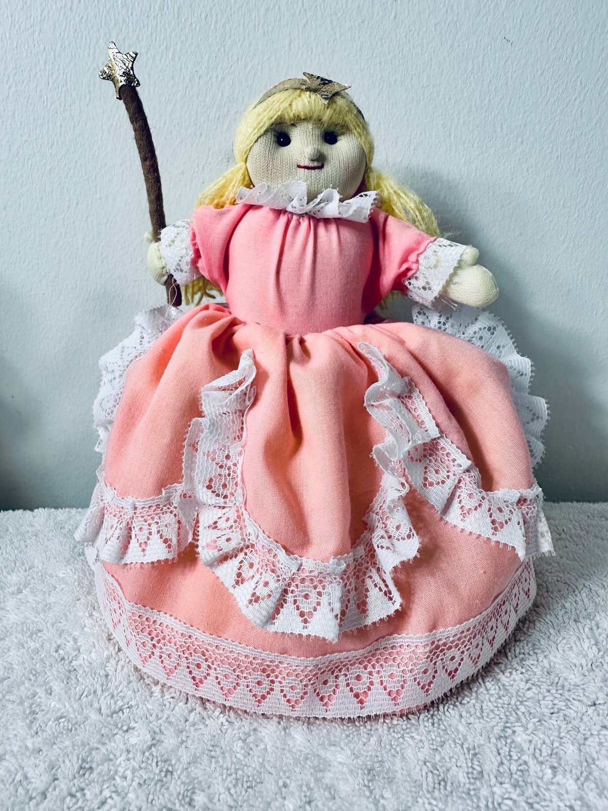 Vintage”3 in 1 Topsy Turvy” Cinderella, Prince, Fairy Godmother Storyteller Doll